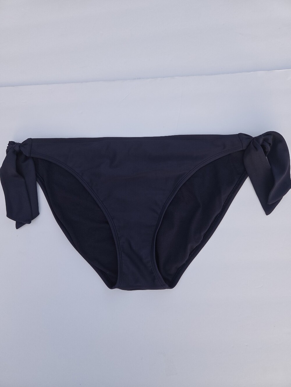 ​Athleta Tie Bottom Bikini Swimsuit Bottoms Navy Blue Large L